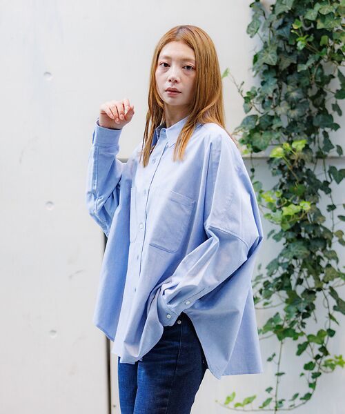 Rouge vif la cle / ルージュ・ヴィフ ラクレ シャツ・ブラウス | 【Le Melange/ル・メランジュ】オーバーサイズシャツ/#8543203/ | 詳細14