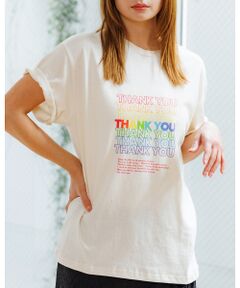 Rouge vif la cle / ルージュ・ヴィフ ラクレ Tシャツ | 【Le Melange/ル・メランジュ】カラフルロゴTシャツ/#8541001T