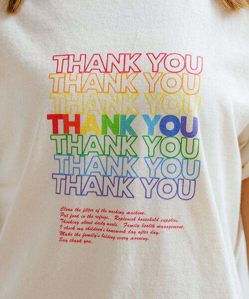 Rouge vif la cle / ルージュ・ヴィフ ラクレ Tシャツ | 【Le Melange/ル・メランジュ】カラフルロゴTシャツ/#8541001T | 詳細4