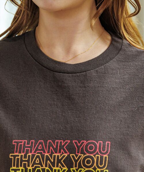 Rouge vif la cle / ルージュ・ヴィフ ラクレ Tシャツ | 【Le Melange/ル・メランジュ】カラフルロゴTシャツ/#8541001T | 詳細11