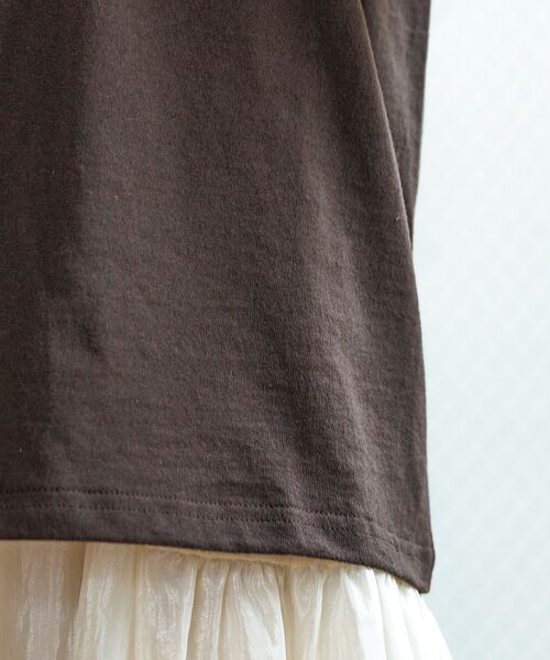 Rouge vif la cle / ルージュ・ヴィフ ラクレ Tシャツ | 【Le Melange/ル・メランジュ】カラフルロゴTシャツ/#8541001T | 詳細13