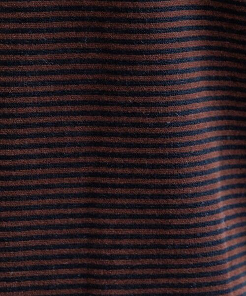 Rouge vif la cle / ルージュ・ヴィフ ラクレ Tシャツ | 【Le Melange/ル・メランジュ】ベロアボーダーTシャツ/#8541007 | 詳細22