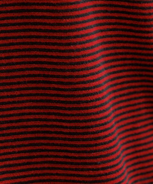 Rouge vif la cle / ルージュ・ヴィフ ラクレ カーディガン・ボレロ | 【Le Melange/ル・メランジュ】ベロアボーダーカーディガン/ベロア/カー | 詳細6