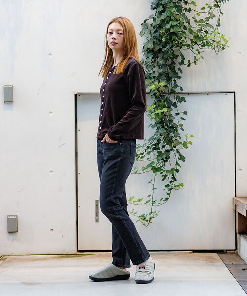 Rouge vif la cle / ルージュ・ヴィフ ラクレ カーディガン・ボレロ | 【Le Melange/ル・メランジュ】ベロアボーダーカーディガン/ベロア/カー | 詳細14