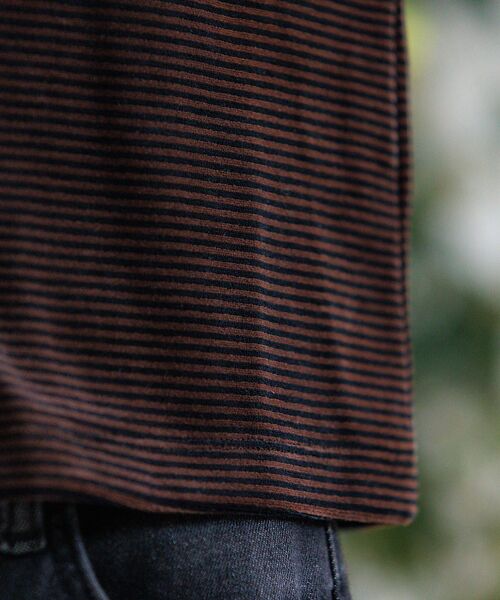 Rouge vif la cle / ルージュ・ヴィフ ラクレ カーディガン・ボレロ | 【Le Melange/ル・メランジュ】ベロアボーダーカーディガン/ベロア/カー | 詳細20