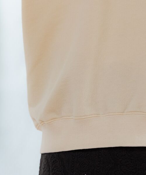 Rouge vif la cle / ルージュ・ヴィフ ラクレ スウェット | 【Le Melange/ル・メランジュ】ミニ裏毛フーディー/#8541008/裏 | 詳細10