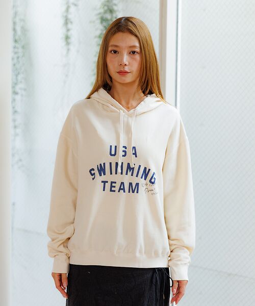 Rouge vif la cle / ルージュ・ヴィフ ラクレ スウェット | 【Le Melange/ル・メランジュ】ミニ裏毛フーディー/#8541008/裏 | 詳細4