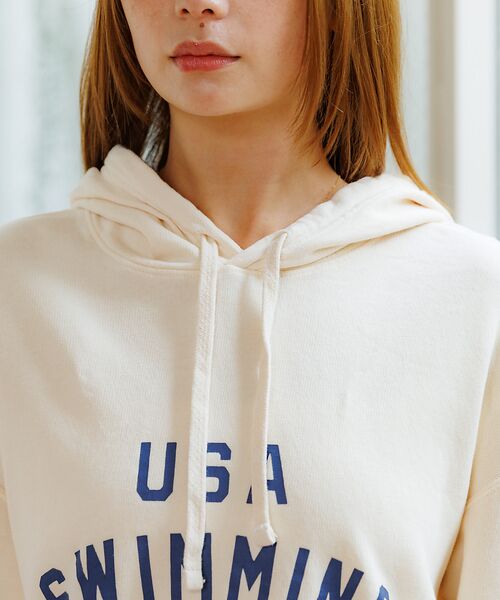 Rouge vif la cle / ルージュ・ヴィフ ラクレ スウェット | 【Le Melange/ル・メランジュ】ミニ裏毛フーディー/#8541008/裏 | 詳細7