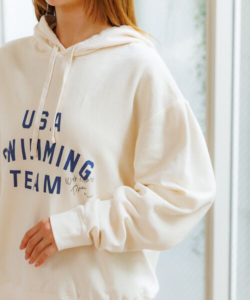 Rouge vif la cle / ルージュ・ヴィフ ラクレ スウェット | 【Le Melange/ル・メランジュ】ミニ裏毛フーディー/#8541008/裏 | 詳細8