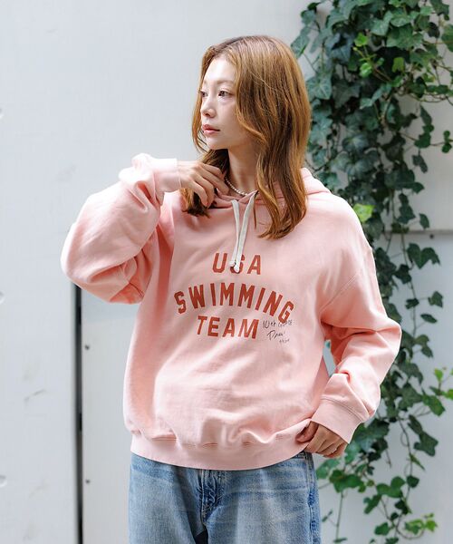 Rouge vif la cle / ルージュ・ヴィフ ラクレ スウェット | 【Le Melange/ル・メランジュ】ミニ裏毛フーディー/#8541008/裏 | 詳細16