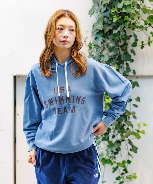 Rouge vif la cle / ルージュ・ヴィフ ラクレ スウェット | 【Le Melange/ル・メランジュ】ミニ裏毛フーディー/#8541008/裏 | 詳細19