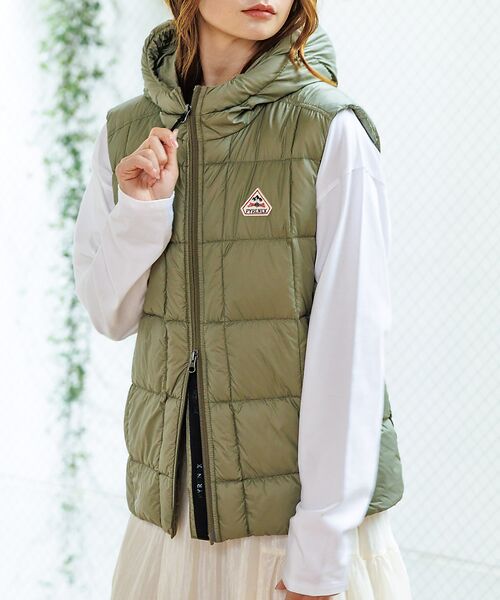 Rouge vif la cle/ルージュ・ヴィフ ラクレ 【PYRENEX / ピレネックス】BASSIA VEST / バッシア ベスト カーキ 36 Rouge vif la cle/ルージュ・ヴィフ ラクレ 【PYRENEX / ピレネックス】BASSIA VEST / バッシア ベスト カーキ 36