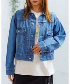 Rouge vif la cle / ルージュ・ヴィフ ラクレ ブルゾン | 【Le Melange/ル・メランジュ】80ozデニムジャケット/#854380