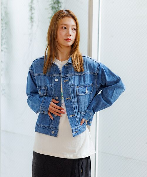 Rouge vif la cle / ルージュ・ヴィフ ラクレ ブルゾン | 【Le Melange/ル・メランジュ】80ozデニムジャケット/#854380 | 詳細1