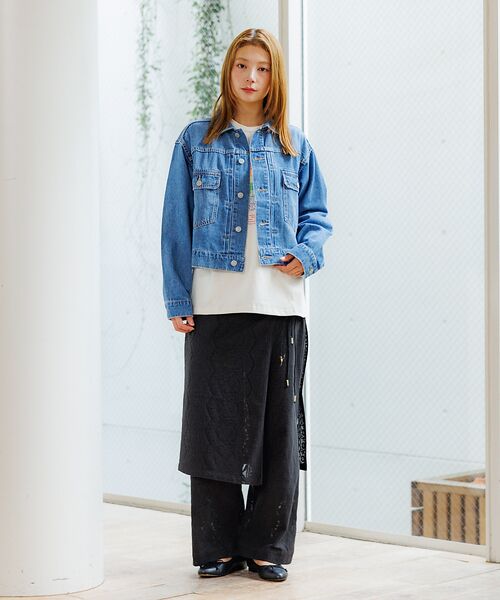 Rouge vif la cle / ルージュ・ヴィフ ラクレ ブルゾン | 【Le Melange/ル・メランジュ】80ozデニムジャケット/#854380 | 詳細2