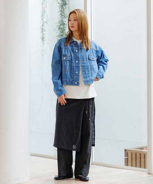 Rouge vif la cle / ルージュ・ヴィフ ラクレ ブルゾン | 【Le Melange/ル・メランジュ】80ozデニムジャケット/#854380 | 詳細3