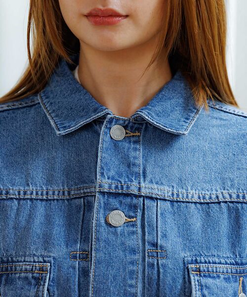 Rouge vif la cle / ルージュ・ヴィフ ラクレ ブルゾン | 【Le Melange/ル・メランジュ】80ozデニムジャケット/#854380 | 詳細7