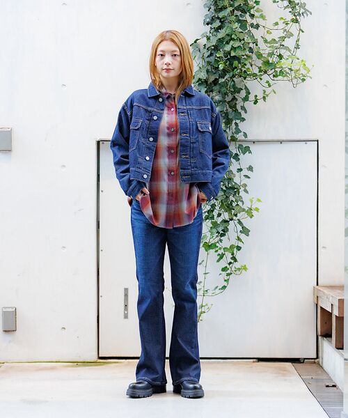 Rouge vif la cle / ルージュ・ヴィフ ラクレ ブルゾン | 【Le Melange/ル・メランジュ】80ozデニムジャケット/#854380 | 詳細13