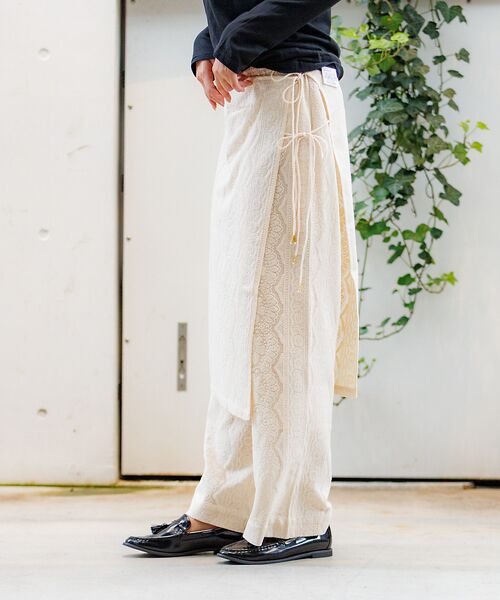 Rouge vif la cle / ルージュ・ヴィフ ラクレ パンツ | 【Le Melange/ル・メランジュ】ラップスカート付きレースパンツ【セット】 | 詳細3