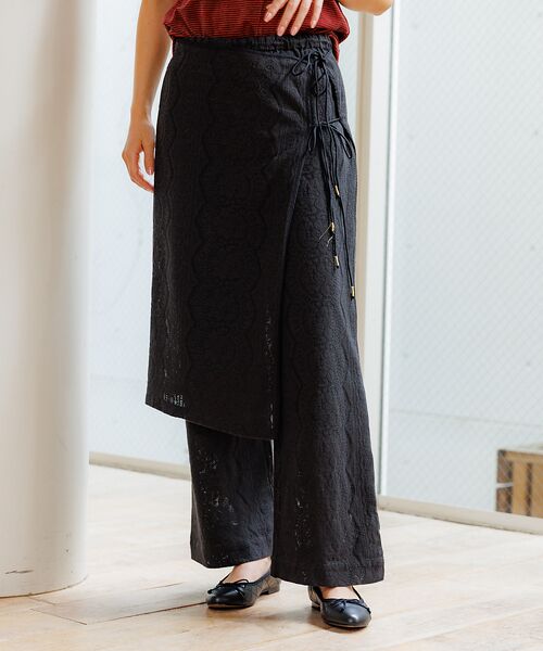 Rouge vif la cle / ルージュ・ヴィフ ラクレ パンツ | 【Le Melange/ル・メランジュ】ラップスカート付きレースパンツ【セット】 | 詳細11