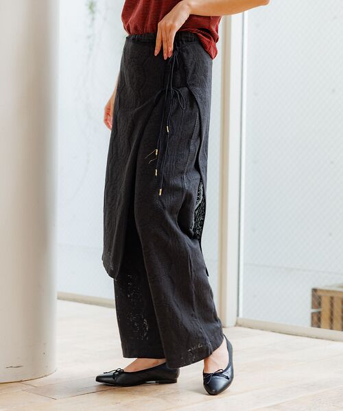 Rouge vif la cle / ルージュ・ヴィフ ラクレ パンツ | 【Le Melange/ル・メランジュ】ラップスカート付きレースパンツ【セット】 | 詳細12