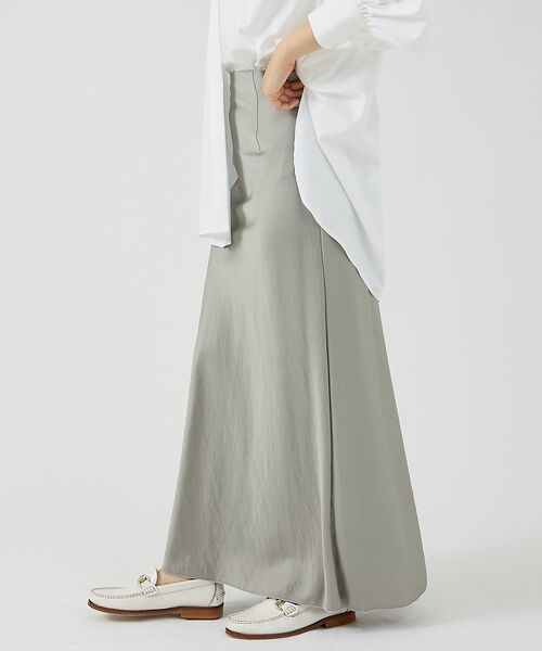 Rouge vif la cle / ルージュ・ヴィフ ラクレ ロング・マキシ丈スカート | サテンマーメイドスカート | 詳細1