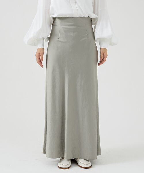 Rouge vif la cle / ルージュ・ヴィフ ラクレ ロング・マキシ丈スカート | サテンマーメイドスカート | 詳細6