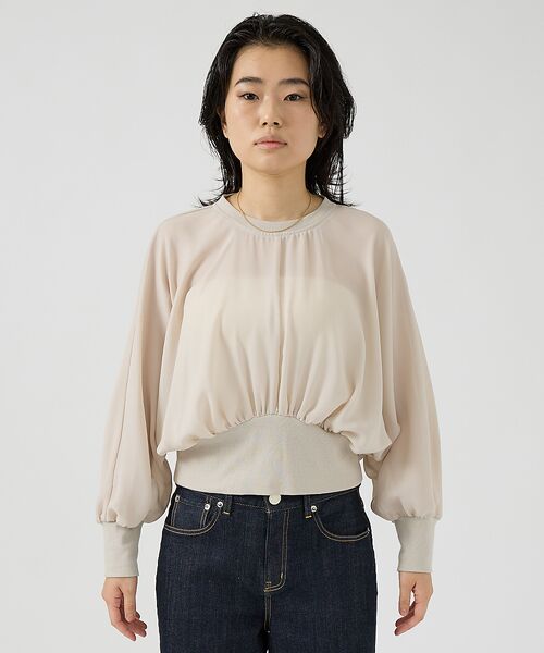 Rouge vif la cle / ルージュ・ヴィフ ラクレ シャツ・ブラウス | ストレッチジョーゼットブラウス | 詳細10