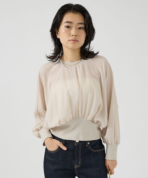 Rouge vif la cle / ルージュ・ヴィフ ラクレ シャツ・ブラウス | ストレッチジョーゼットブラウス | 詳細2