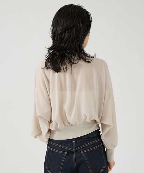 Rouge vif la cle / ルージュ・ヴィフ ラクレ シャツ・ブラウス | ストレッチジョーゼットブラウス | 詳細4