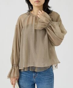 Rouge vif la cle / ルージュ・ヴィフ ラクレ シャツ・ブラウス | オーガンジーシアーブラウス