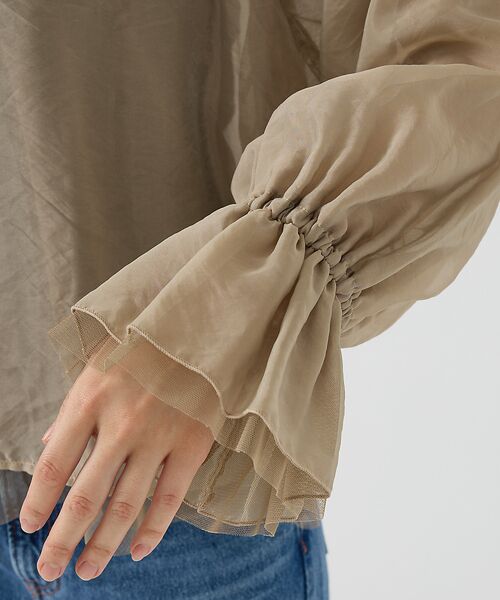 Rouge vif la cle / ルージュ・ヴィフ ラクレ シャツ・ブラウス | オーガンジーシアーブラウス | 詳細23