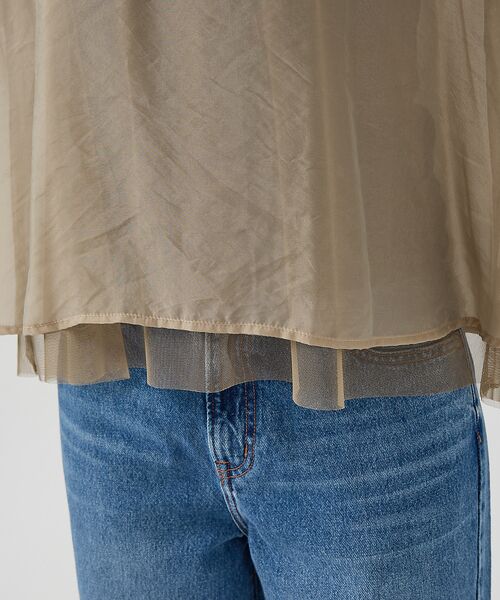 Rouge vif la cle / ルージュ・ヴィフ ラクレ シャツ・ブラウス | オーガンジーシアーブラウス | 詳細24