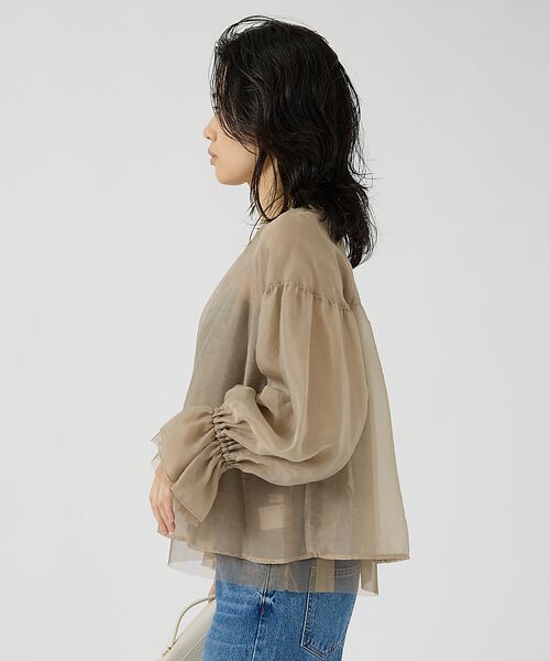 Rouge vif la cle / ルージュ・ヴィフ ラクレ シャツ・ブラウス | オーガンジーシアーブラウス | 詳細11