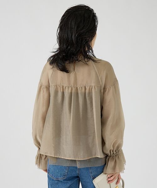 Rouge vif la cle / ルージュ・ヴィフ ラクレ シャツ・ブラウス | オーガンジーシアーブラウス | 詳細13