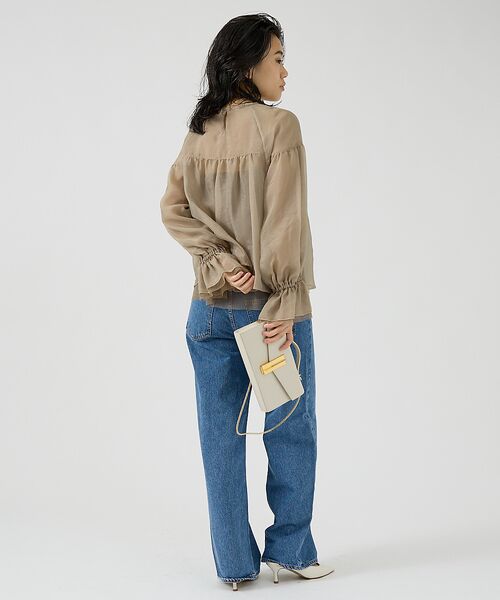 Rouge vif la cle / ルージュ・ヴィフ ラクレ シャツ・ブラウス | オーガンジーシアーブラウス | 詳細17