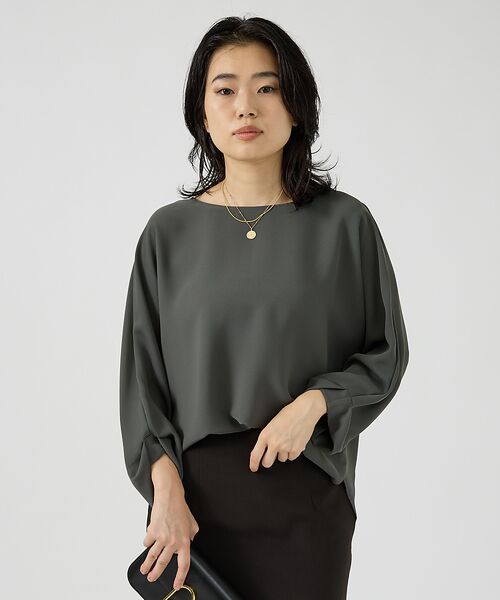 Rouge vif la cle / ルージュ・ヴィフ ラクレ シャツ・ブラウス | ダブルクロス袖ターンナップブラウス | 詳細1