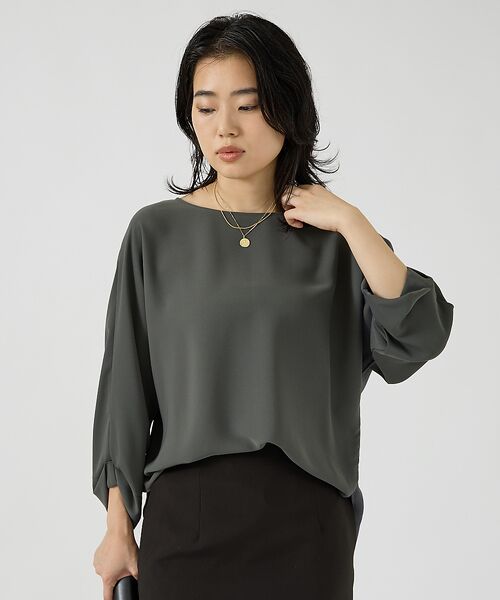 Rouge vif la cle / ルージュ・ヴィフ ラクレ シャツ・ブラウス | ダブルクロス袖ターンナップブラウス | 詳細2