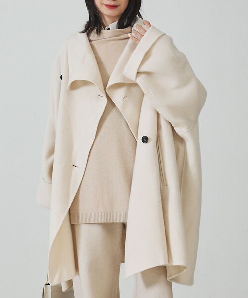 Rouge vif la cle / ルージュ・ヴィフ ラクレ その他アウター | 【2サイズ展開】ウール混変形リバーコート | 詳細1