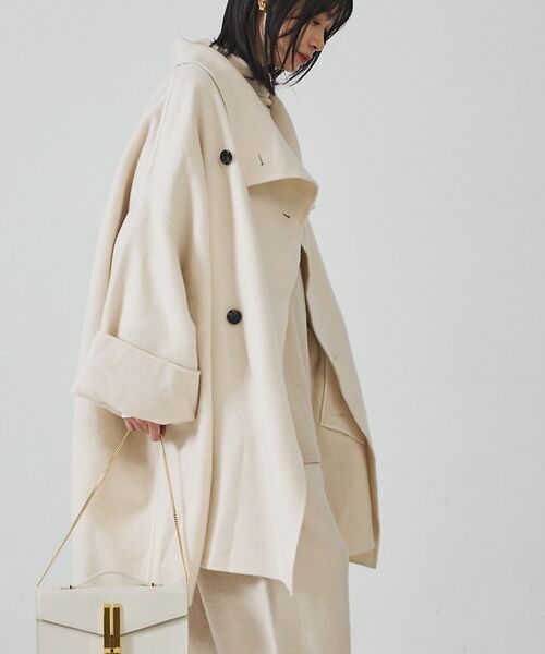 Rouge vif la cle / ルージュ・ヴィフ ラクレ その他アウター | 【2サイズ展開】ウール混変形リバーコート | 詳細2