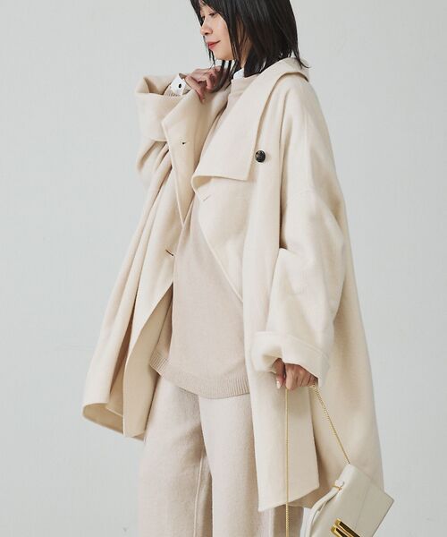 Rouge vif la cle / ルージュ・ヴィフ ラクレ その他アウター | 【2サイズ展開】ウール混変形リバーコート | 詳細3