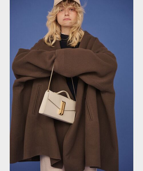 Rouge vif la cle / ルージュ・ヴィフ ラクレ その他アウター | 【2サイズ展開】ウール混変形リバーコート | 詳細8