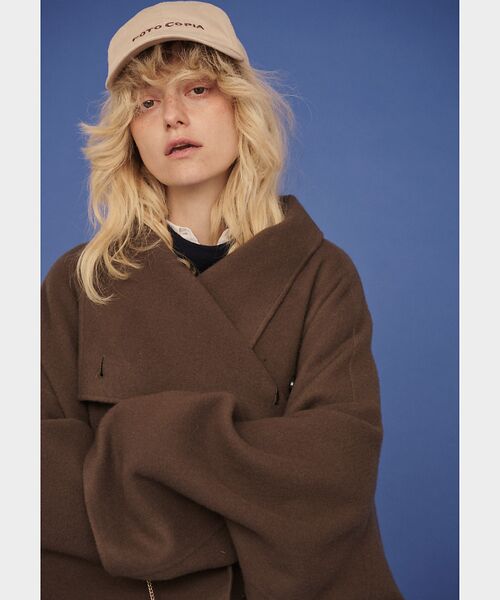 Rouge vif la cle / ルージュ・ヴィフ ラクレ その他アウター | 【2サイズ展開】ウール混変形リバーコート | 詳細9