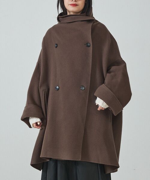 Rouge vif la cle / ルージュ・ヴィフ ラクレ その他アウター | 【2サイズ展開】ウール混変形リバーコート | 詳細10