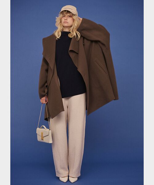 Rouge vif la cle / ルージュ・ヴィフ ラクレ その他アウター | 【2サイズ展開】ウール混変形リバーコート | 詳細11