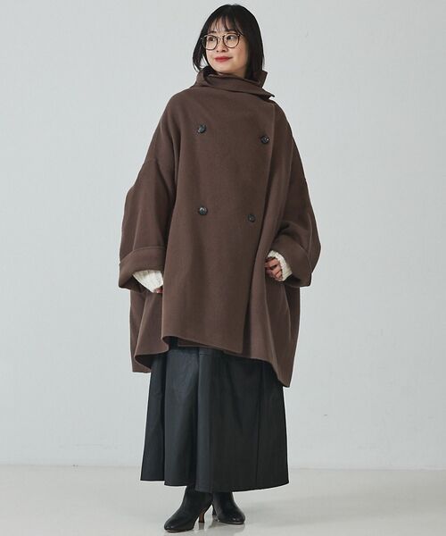 Rouge vif la cle / ルージュ・ヴィフ ラクレ その他アウター | 【2サイズ展開】ウール混変形リバーコート | 詳細12