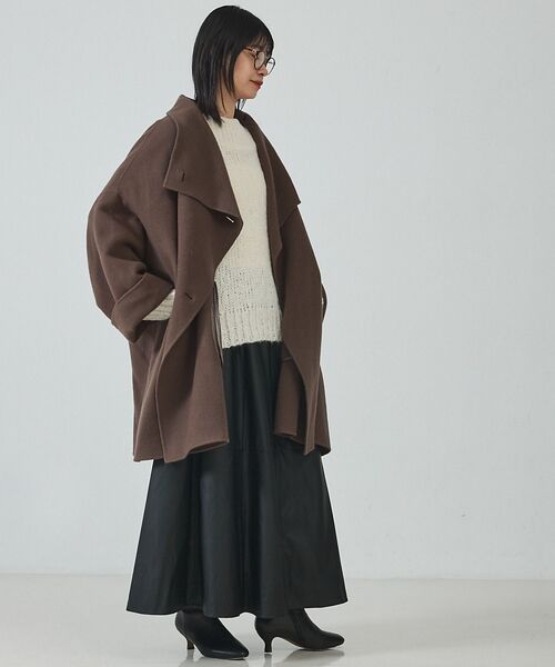 Rouge vif la cle / ルージュ・ヴィフ ラクレ その他アウター | 【2サイズ展開】ウール混変形リバーコート | 詳細13