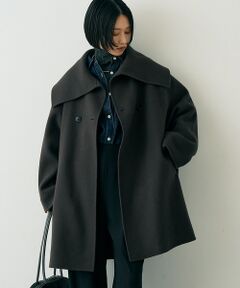 Rouge vif la cle / ルージュ・ヴィフ ラクレ その他アウター | ウール混オーバーカラーリバーコート