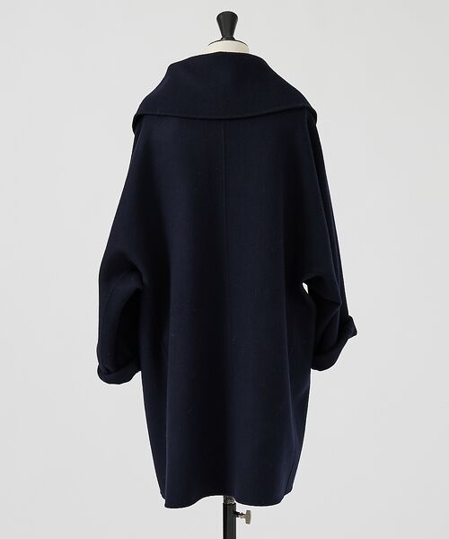Rouge vif la cle / ルージュ・ヴィフ ラクレ その他アウター | ウール混オーバーカラーリバーコート | 詳細12