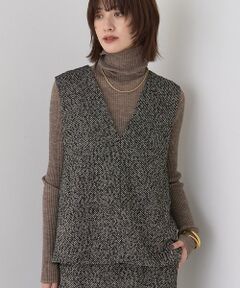 Rouge vif la cle / ルージュ・ヴィフ ラクレ ベスト | 【セットアップ対応】ポリウーリングカルゼVネックベスト